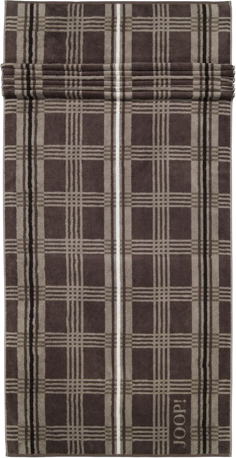 JOOP! Saunatuch Checks Checked 1685 | 36 graphit - 80 x 200