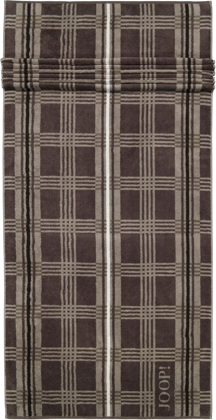 JOOP! Saunatuch Checks Checked 1685 | 36 graphit - 80 x 200