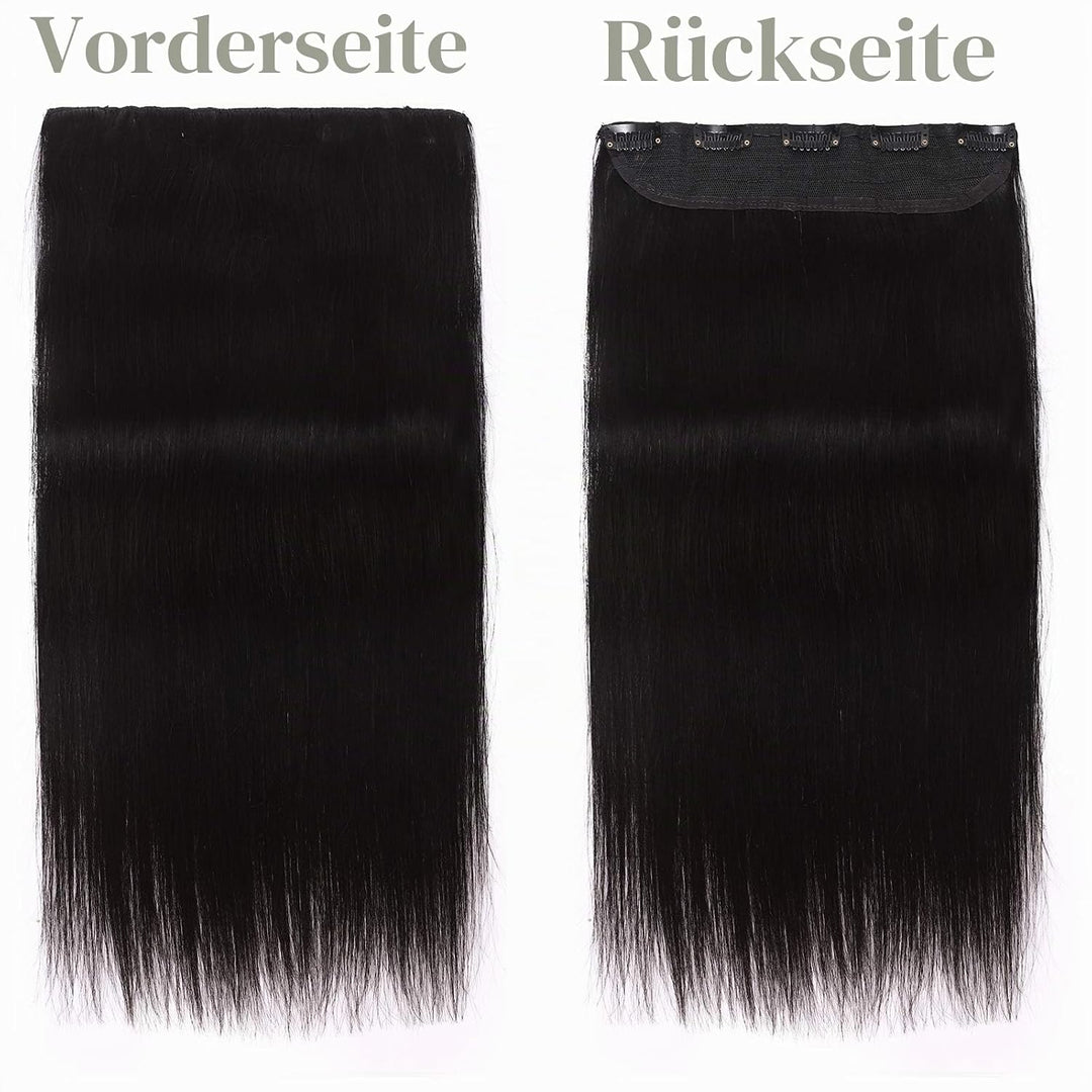 SEGO Haarverlängerungen Clip in Extensions DICKER 7A 100% Echtes menschliches Haar 1 Teilig 5 Clips