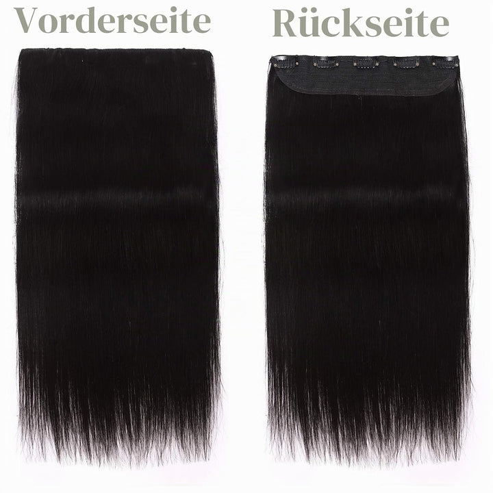 SEGO Haarverlängerungen Clip in Extensions DICKER 7A 100% Echtes menschliches Haar 1 Teilig 5 Clips