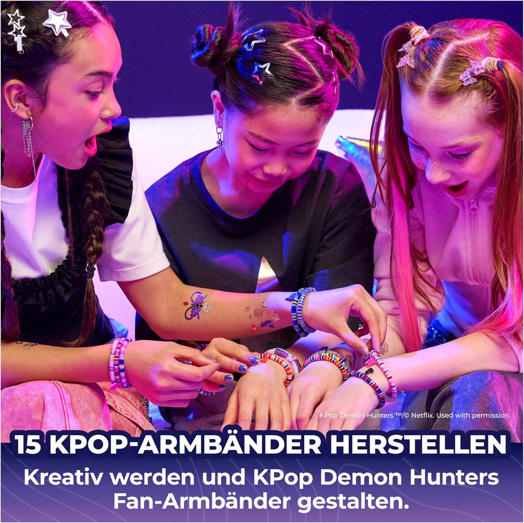 Cool MAKER K-Pop Demon Hunters Heishi Armband-Studio ‒ Armband-Bastelset für Kinder, DIY Schmuckset