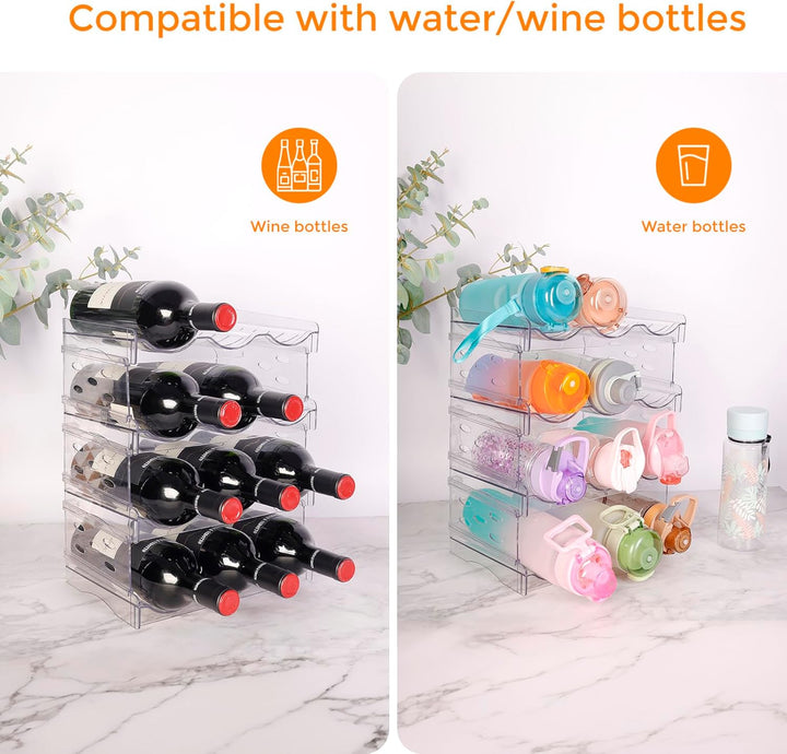 BoxedHome Stapelbarer Flaschenhalter Weinflaschen Halter Weinregal Wein, Flaschen Organizer, Flasche