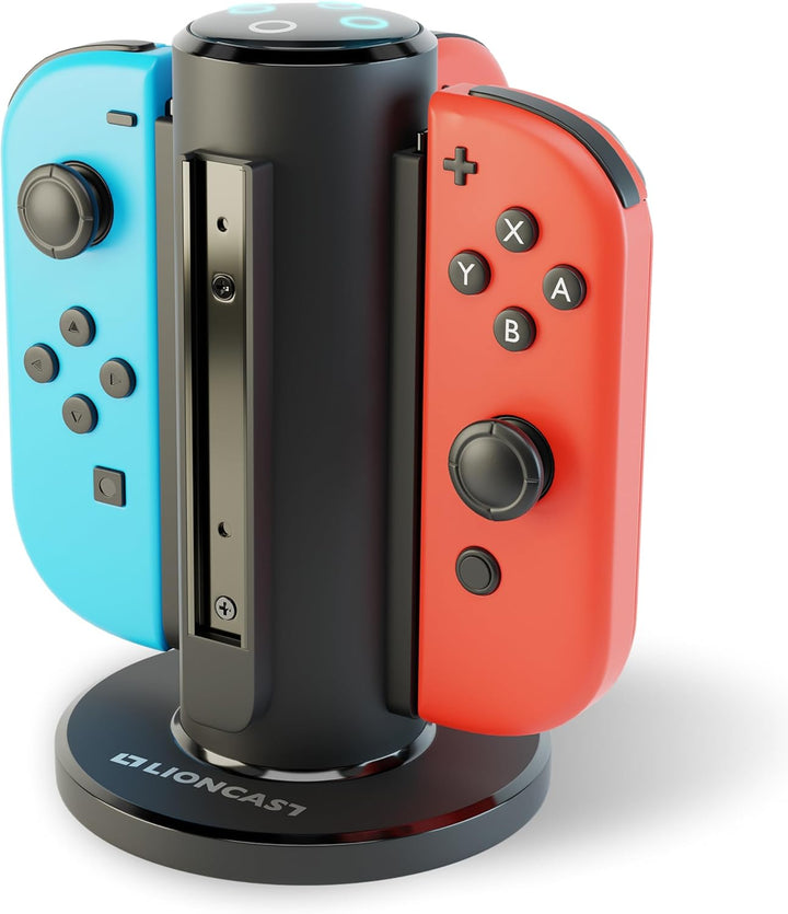 Lioncast® Joy Con Quad-Charger für Nintendo Switch [mit LED Ladeanzeige] - Nintendo Switch Controlle