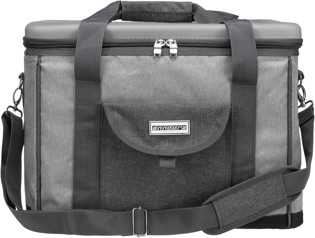 anndora Kühltasche XL 40 Liter XL hellgrau meliert
