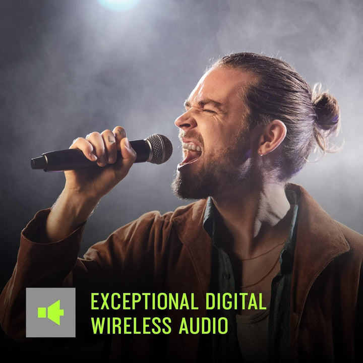 Shure GLXD24R+/SM58 Dual Band Pro Digitales drahtloses Mikrofonsystem für Kirche, Karaoke, Gesang –