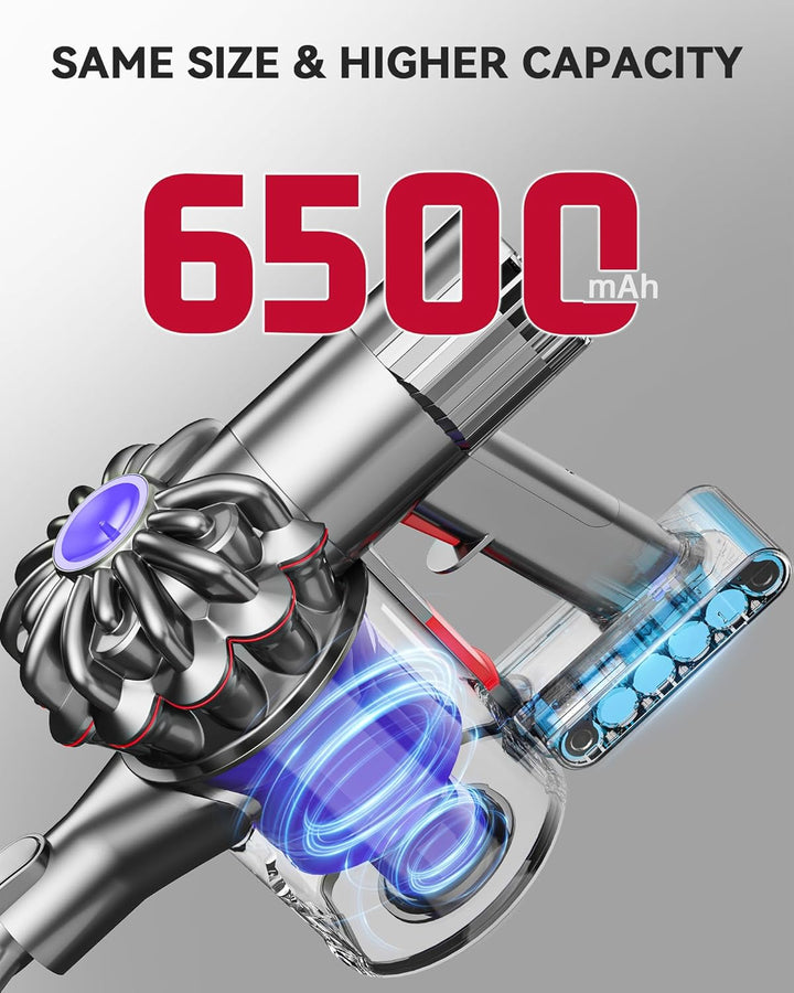 Morpilot 6500mAh Akku für Dyson V6, Ersatzakku für DC62 SV03 DC58 DC59 DC61 DC72 DC74 SV06 SV09 mit
