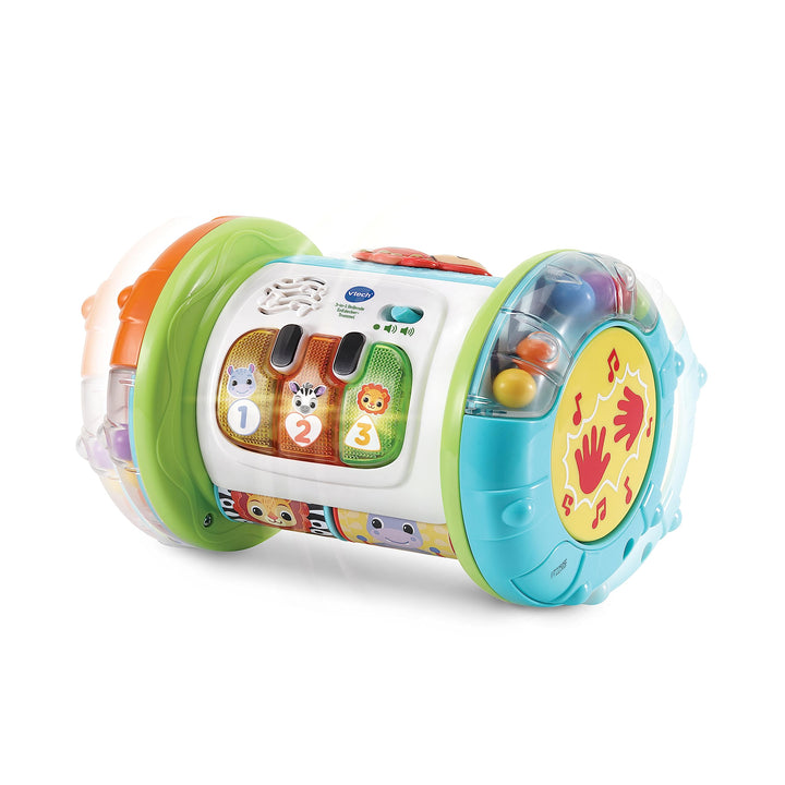 VTech Baby 3-in-1 Rollende Entdecker-Trommel – Interaktives Babyspielzeug mit Musik – Für Kinder von