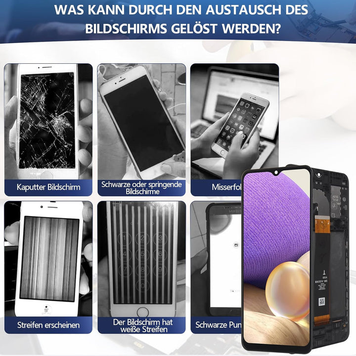 RongZy Ersatz Display Kompatibel für Samsung Galaxy A32 5G SM-A326B Touchscreen Bildschirm Digitizer