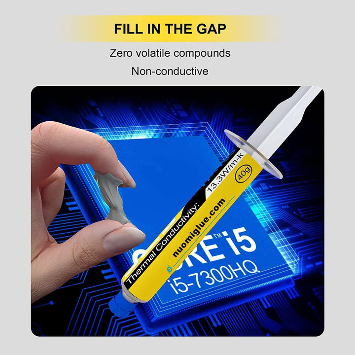 JLJ Wärmeleitpaste, 40g CPU Paste Wärmeleitpaste Kühlkörper enthalten 4 Werkzeugsätze für IC/Prozess