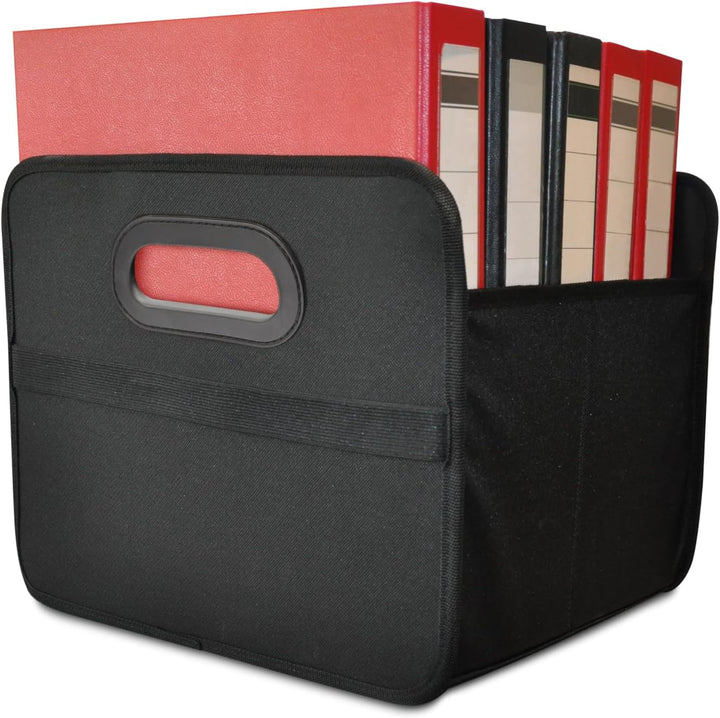 2 Stück Faltbare Kofferraumtasche schwarz hohe Tragkraft Polyester Klappbox Flexbox