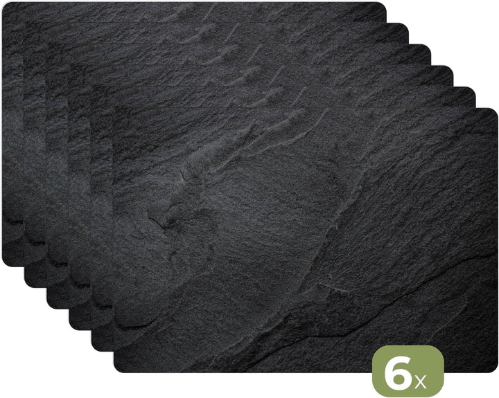 KitchenYeah© Platzsets Abwaschbar 6-Teilig 45x30 cm Tischsets Platzdeckchen rutschfeste Platzset Unt