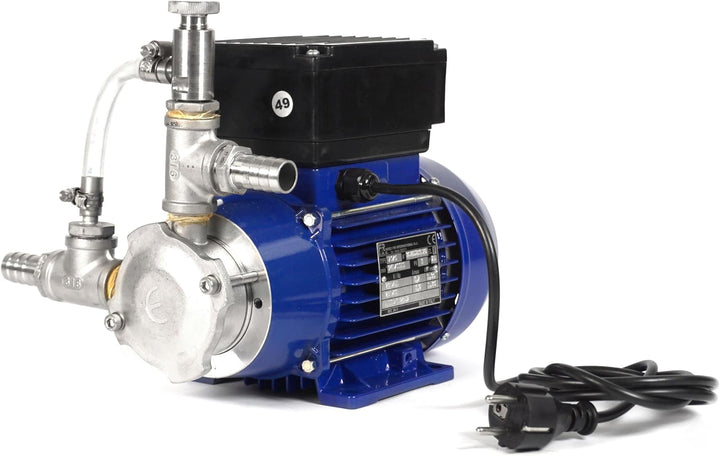 Elektrische Weinpumpe Saft Speiseöl Getränke Impellerpumpe Fischer 20 EPDM 230 V, lebensmittelecht,