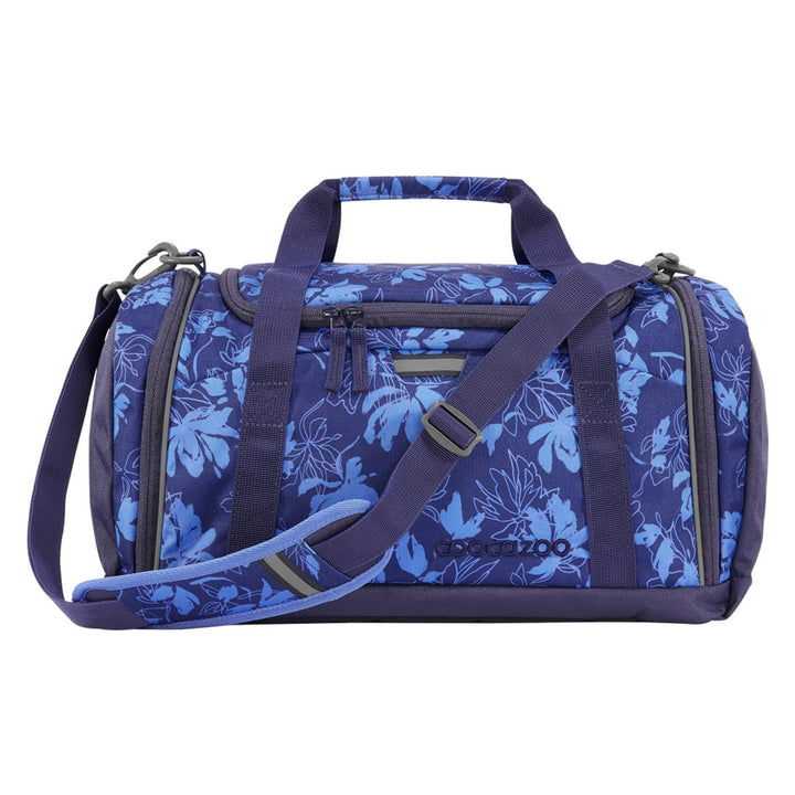 coocazoo Sporttasche „Tropical Night”, blau, Hauptfach, Nasswäschefach, Seitentasche, Reflektoren, 2