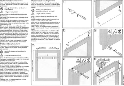 DécoProfi Plissee ohne Bohren Weiss 40cm x 200cm (max. Gesamthöhe Fensterflügel) I Verspannte Plisse