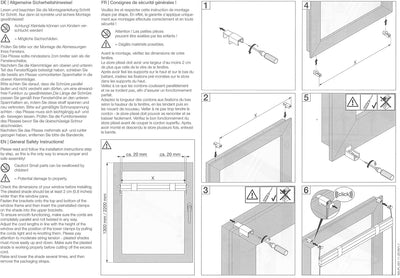 DécoProfi Plissee ohne Bohren Rot 80cm x 220cm (max. Gesamthöhe Fensterflügel) I Verspannte Plissees