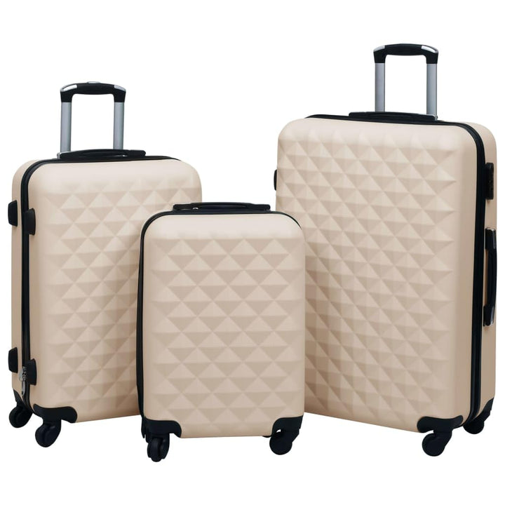 vidaXL Hartschale Trolley Set 3-TLG. 4 360-Grad-Rollen Hartschalenkoffer Reisekoffer Koffer Kofferse
