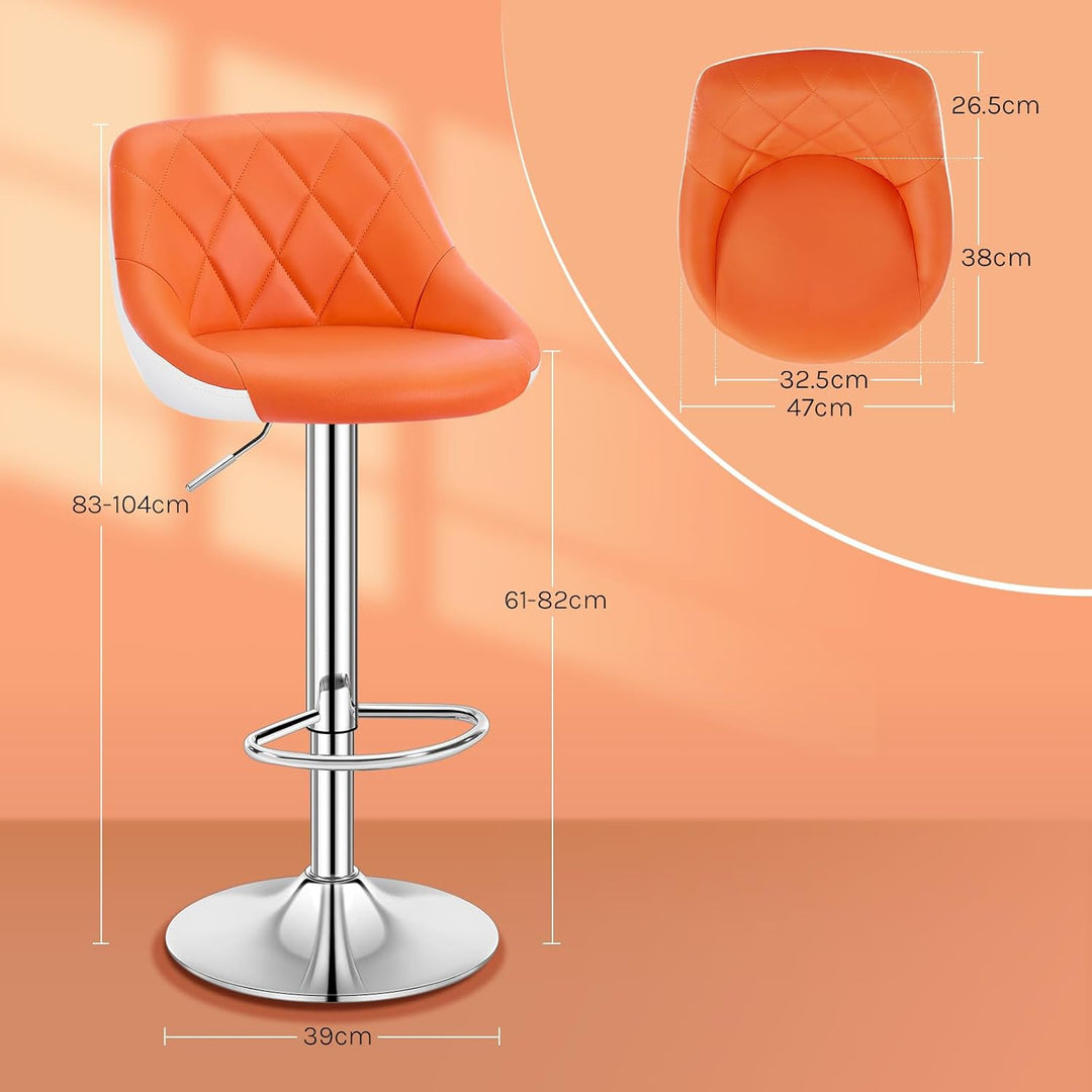 WOLTU® 1x Barhocker Barstuhl Tresenhocker Bistrohocker mit Griff, Design Stuhl, höhenverstellbar, fr