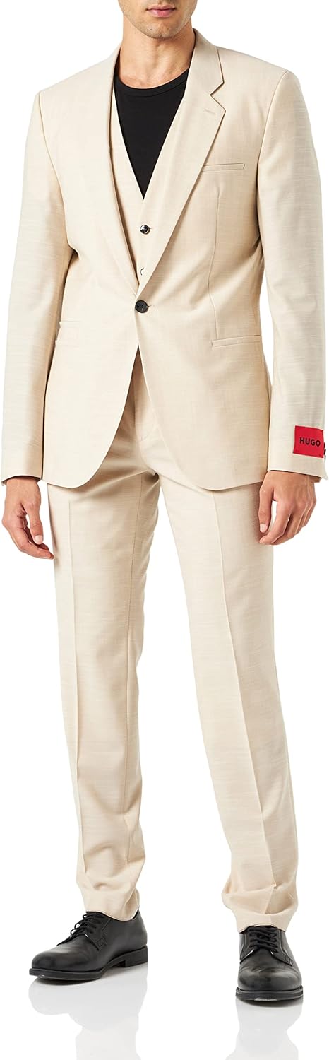 HUGO Herren Suit 44 Medium Beige264, 44 Medium Beige264