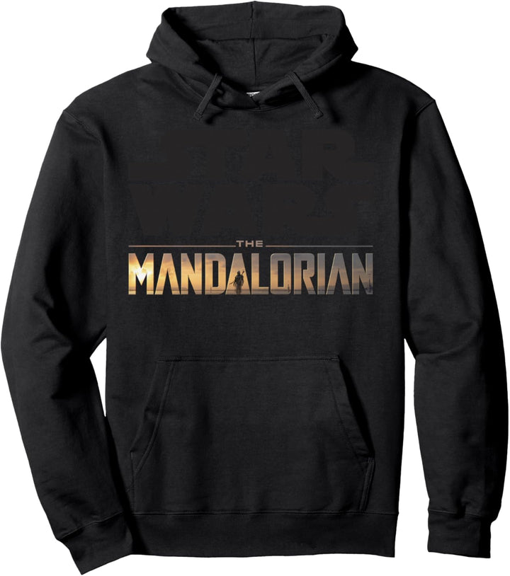 Star Wars The Mandalorian Show Logo Stack C2 Pullover Hoodie