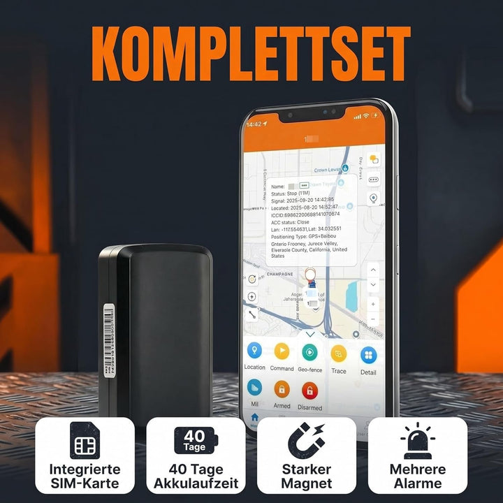 LMHOME GPS 4G Langzeit GPS-Tracker Power Finder für Oldtimer, Auto, Fahrzeuge, Boote, Anhänger und m