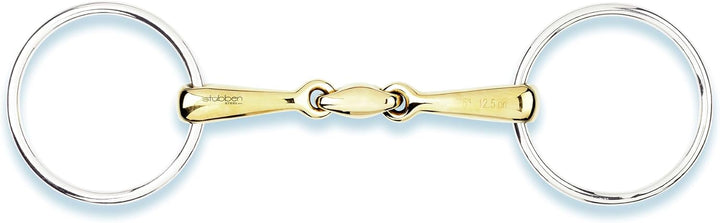 Stübben Gebiss 2222 Wassertrense doppelt gebrochen 14,0 cm - 16 mm - Sweet Copper, 14,0 cm - 16 mm -