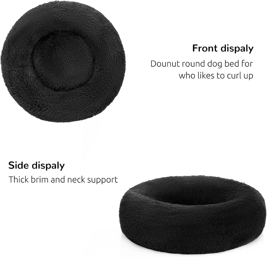 HACHIKITTY Hundebetten, beruhigendes Donut-Kuschelbett, für grosse Hunde, beruhigendes Bett, Grösse