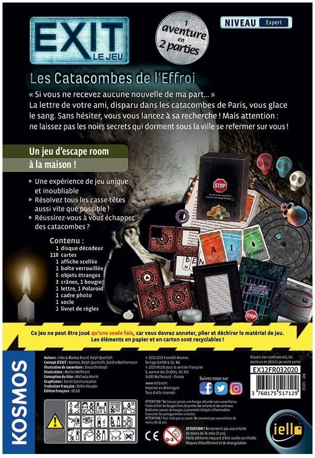 IELLO Jeu - Exit : Les Catacombes De L'effroi