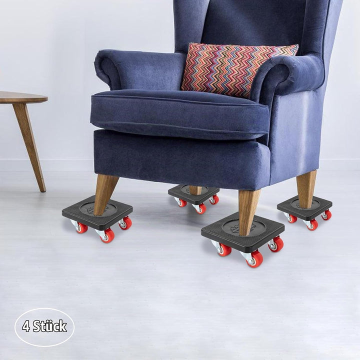 400kg Möbeltransport Pro Set, Möbelheber und Möbelroller mit 6 Transportroller, 4 Möbel Roller und 1