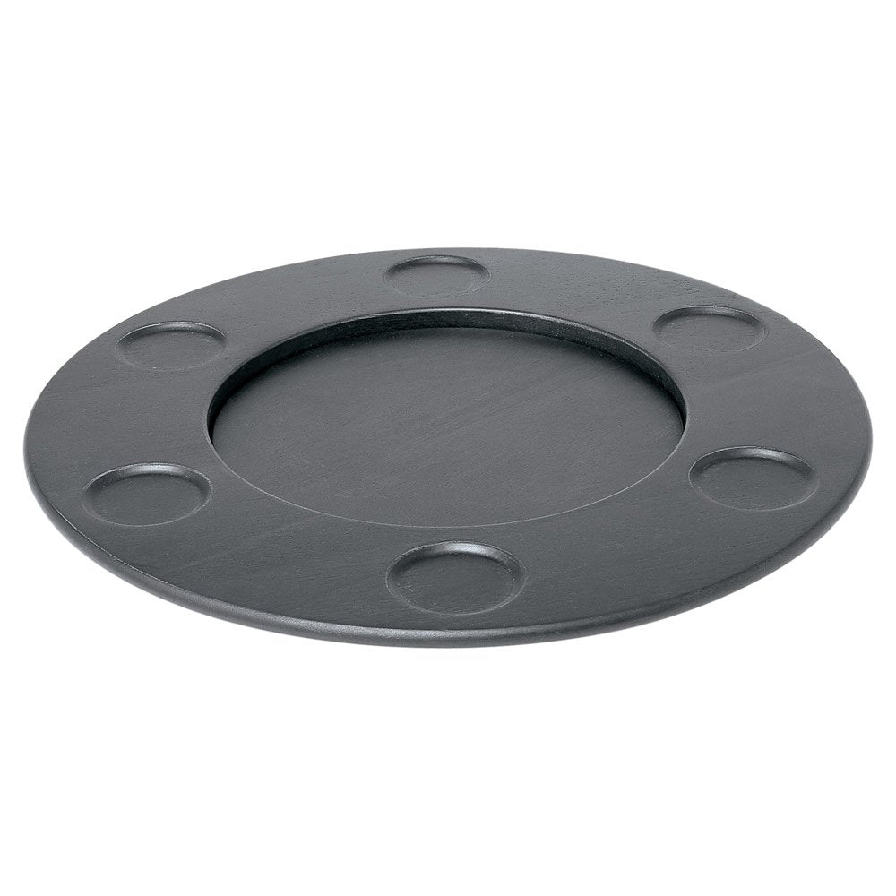 Alessi SG61 B MAMI Drehkarussel für Fondue aus Holz, 6.5 x 47.5 x 27 cm