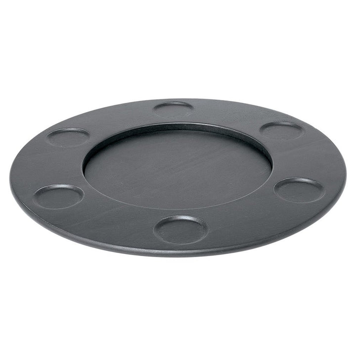 Alessi SG61 B MAMI Drehkarussel für Fondue aus Holz, 6.5 x 47.5 x 27 cm