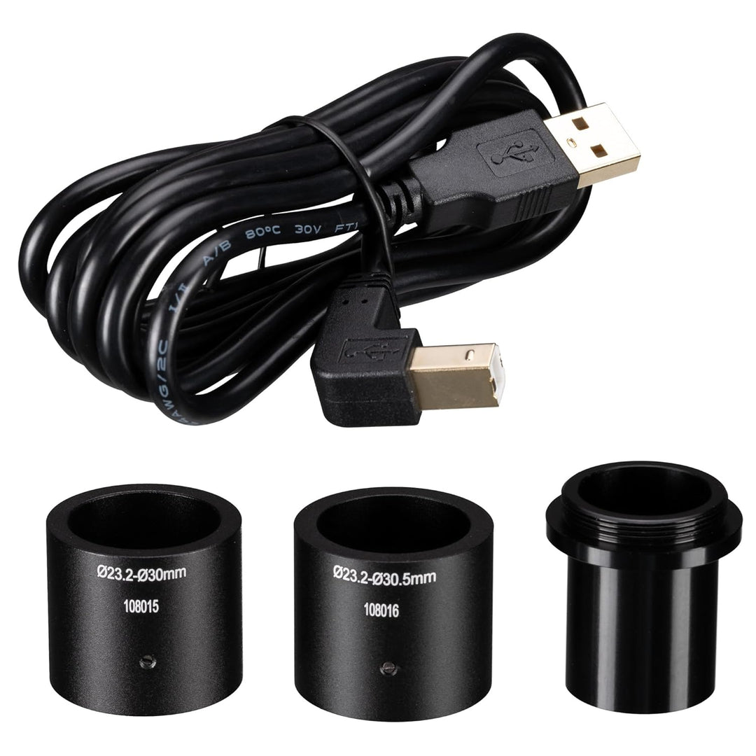 Bresser MikroCam SF 5.0 MP Mikroskopkamera mit Sony IMX335 Sensor, C-Mount, bis zu 26 fps, inkl. Ada