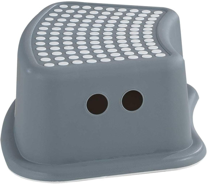 Tritthocker Fusshocker | Kunststoff | Grau | B 36 cm x H 13 cm x T 24 cm