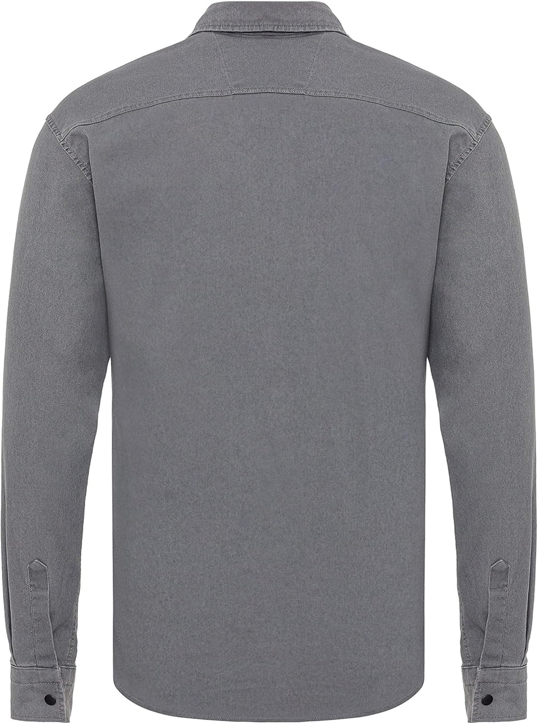 Redbridge Premium Denim Hemd Jeanshemd Baumwolle Casual S Grau, S Grau