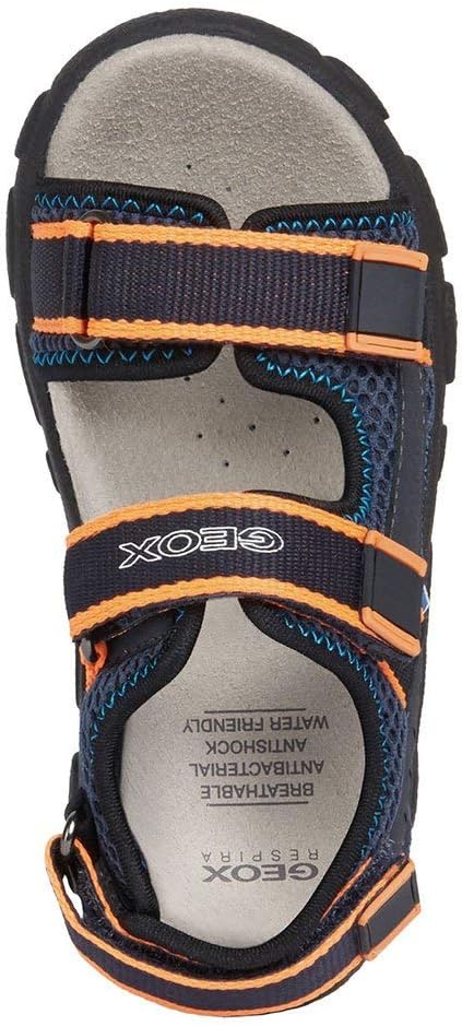 Geox Jungen Jr Sandal Strada A Open Toe Multifunktions-Sandalen mit perforierter Sohle für maximale