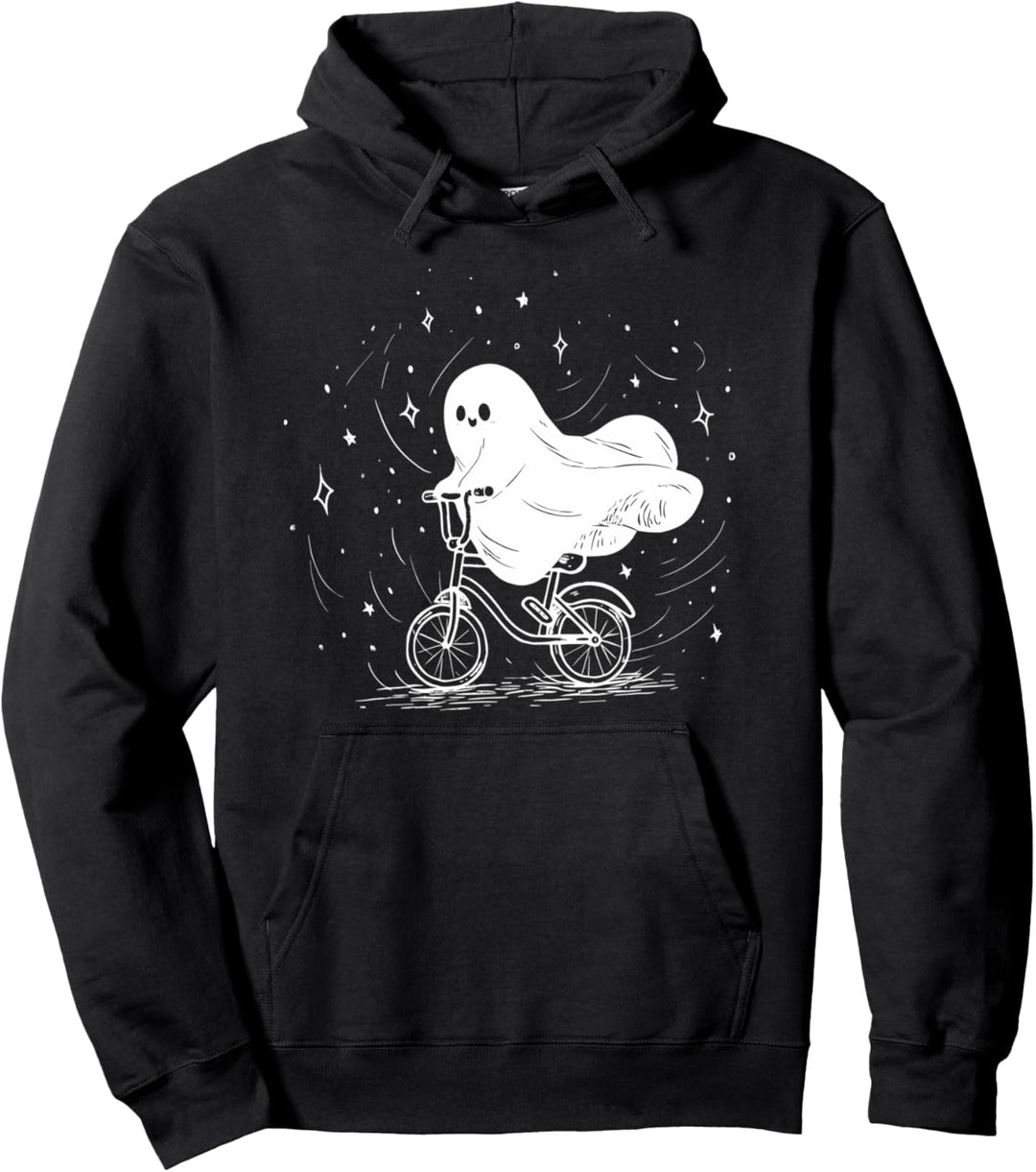 Halloween Geister Fahrrad Kostüm Lustiges Biker Fahrrad Pullover Hoodie