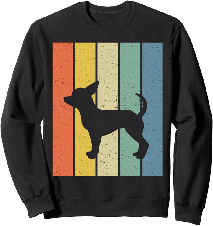 Chihuahua Hund Vintage Retro Chihuahua 70er 80er Jahre Hund Sweatshirt
