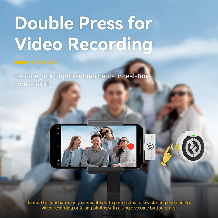 Hollyland Lark M2 Wireless Lavalier Mikrofon für iPhone Lightning MFi-Zertifiziert, 48kHz/24 bit Hi-