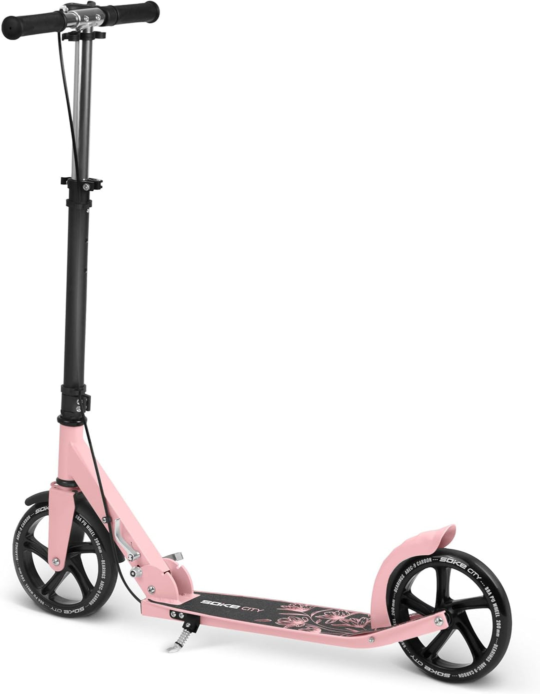 Soke City Stadtroller – Scooter Erwachsene – Grosser Faltbarer Cityroller Mit Fuss- Und Handbremse –