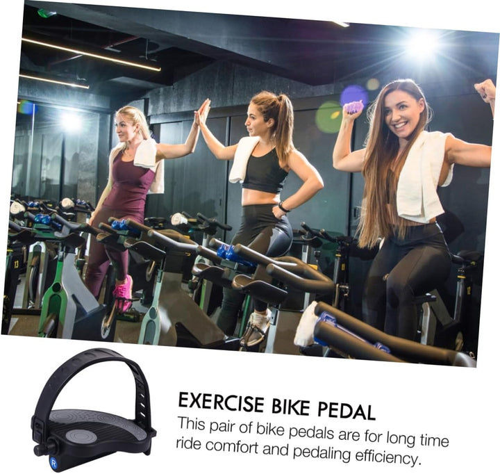 BESPORTBLE 1 Paar Pedale Fusspedaltrainer Heimtrainer Flache Form Fussschlaufen Für Heimtrainer Fahr