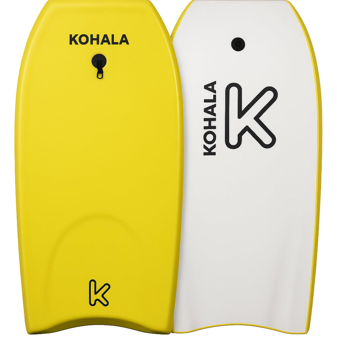 Bodyboard Kohala Unisex, Gelb, 101,6 cm (40/42 Zoll) für Kinder, Jugendliche und Erwachsene, 42