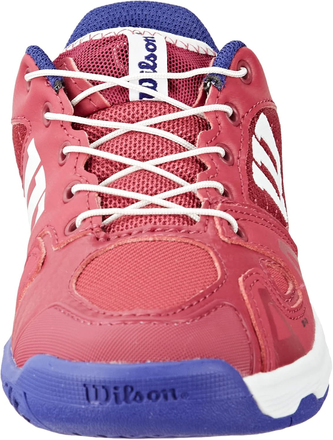Wilson Mädchen Rush Pro Jr Ql Girls Tennisschuhe 28 1/3 EU Sangria White Clematis Blue, 28 1/3 EU Sa