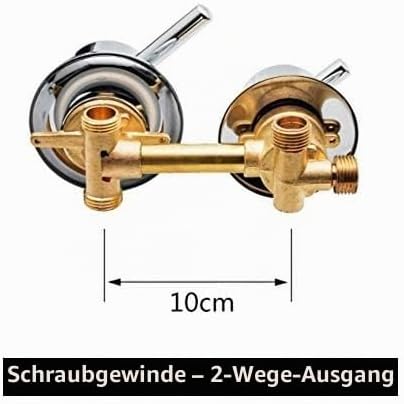 AFRUDDR 2/3/4/5 Wege Wasserablauf Schraubengewinde Mittenabstand 10cm 12,5cm Mischventil Messing Bad