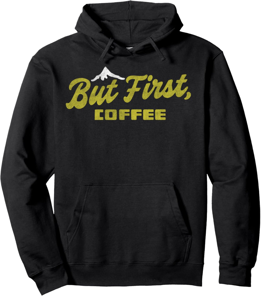 Trendy Coffee First Pullover Hoodie