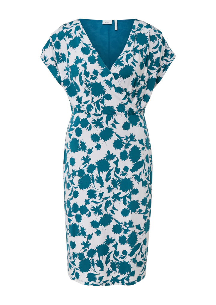 s.Oliver BLACK LABEL Damen Kleid kurz, 44 Petrol