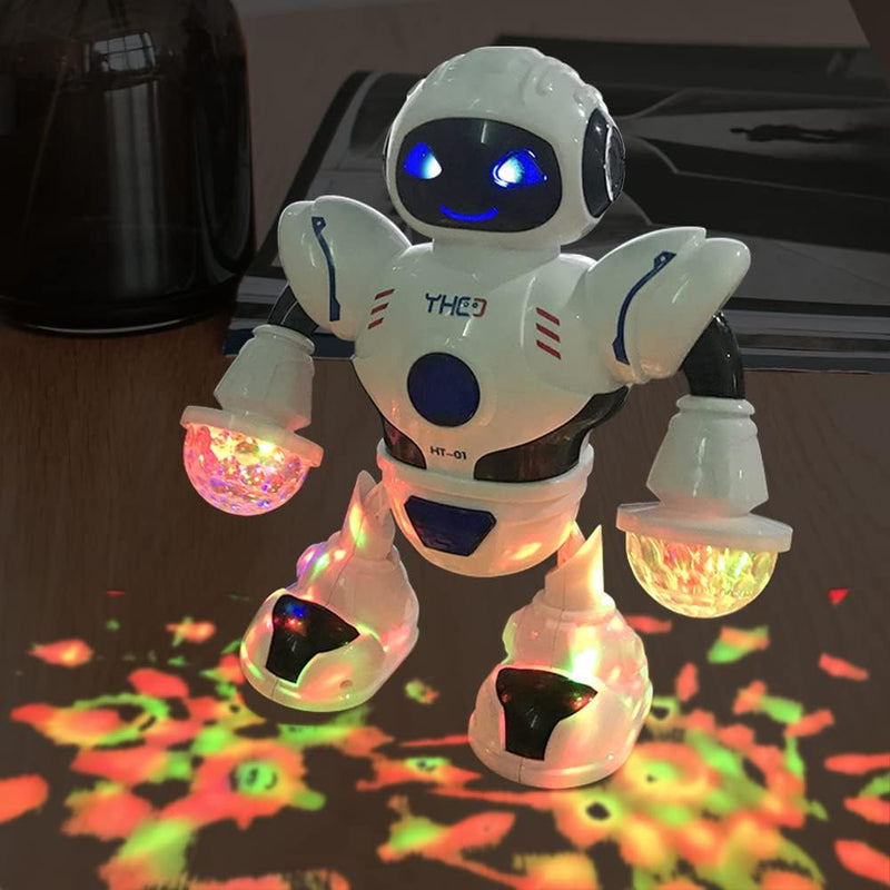 YATOSEEN Tanzroboter Spielzeug Geschenk für Kinder, mit Musik- und Discokugel, Bunten Lichtern, Robo