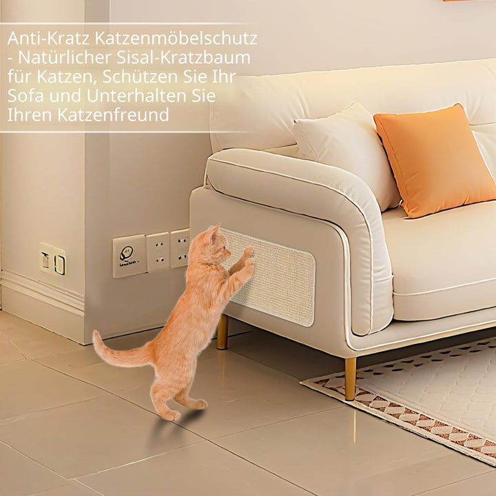 3 Stück Kratzmatte Katze,Kratzbretter Katze Sisal,50x25cm,Katzen Kratzbrett Wand,Mit magischen Aufkl