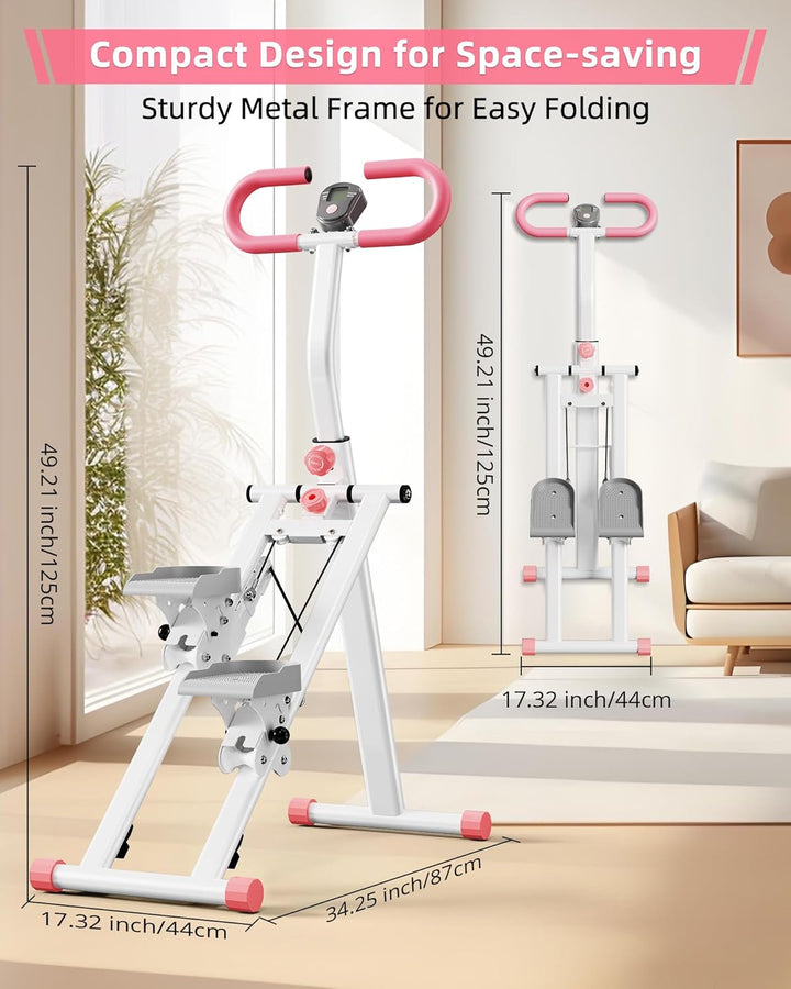 Vertikale Klettermaschine,Stair Stepper für Home Gym Übung,Vertical Climber Trainingsgerät mit Griff