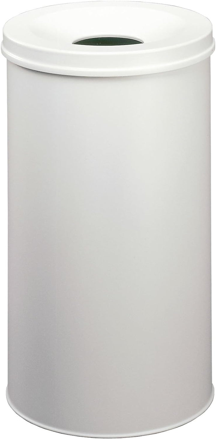 Durable Papierkorb Safe rund, selbstlöschender Deckel, 60 Liter, grau, 330710 grau 60 Liter, grau 60