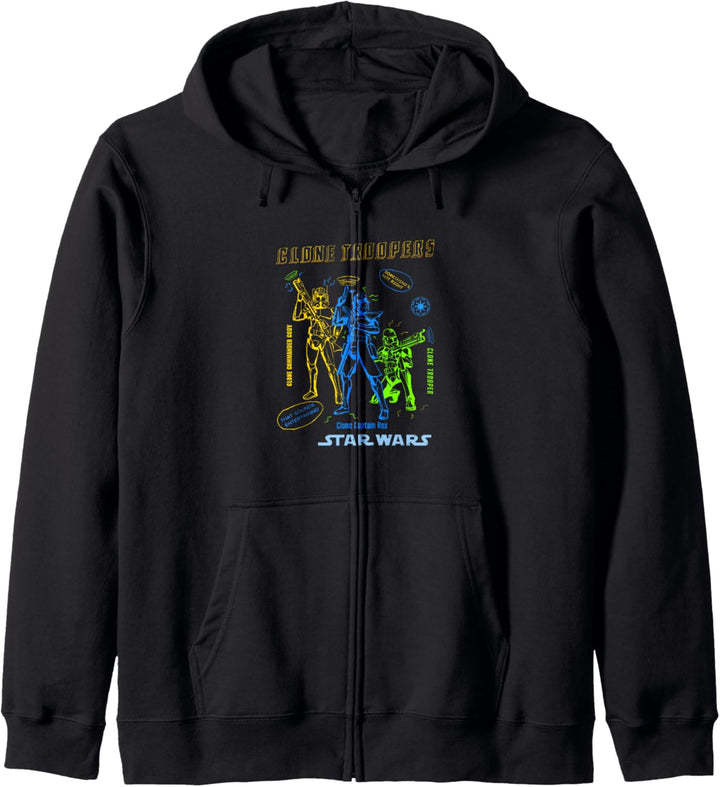 Star Wars: Clone Wars Clone Troopers Doodles Kapuzenjacke