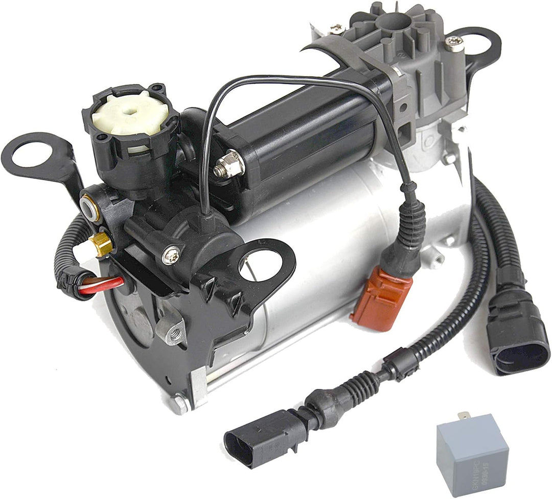 NSGMXT Luftfederkompressorpumpe mit Relais Kompatibel mit A8 S8 5.2l, 6.0l 4E0 616 007 C 4E0 616 005